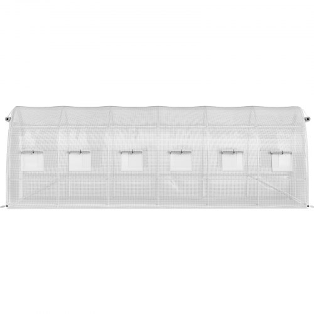 20x10x7 Ft WalkIn Tunnel Greenhouse Portable Plant Hot House With Galvanized Steel Hoops 3 Top Beam 8