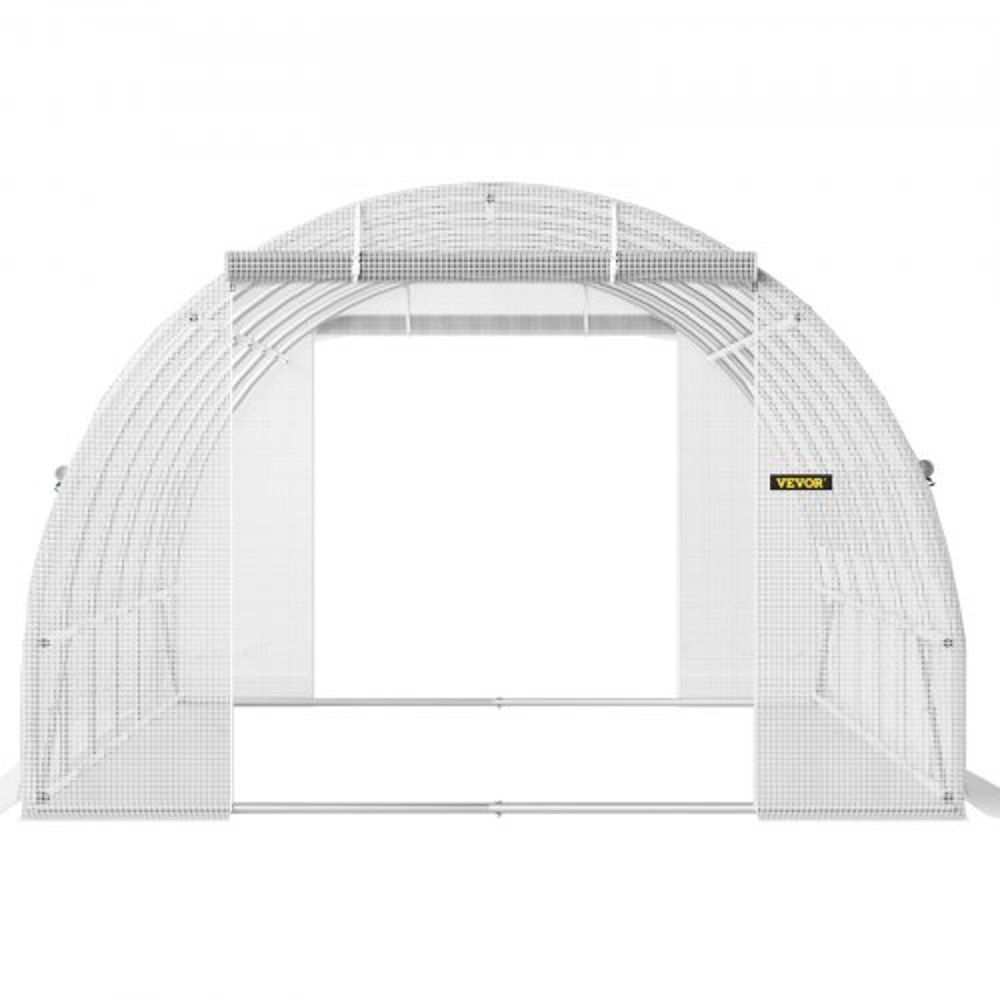 20x10x7 Ft WalkIn Tunnel Greenhouse Portable Plant Hot House With Galvanized Steel Hoops 3 Top Beam 9