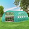 20x10x7 Ft WalkIn Greenhouse Portable Plant Hot House With Galvanized Steel Hoops 3 Top Beams 2 Zip 0