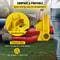 450W 06HP Inflatable Blower Powerful Portable Bounce House Blower For Bouncy Castles Jump Slides 5