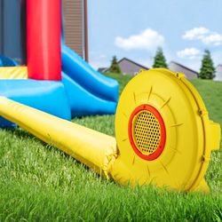 450w 0.6hp inflatable blower, powerful & portable bounce house blower for bouncy castles & jump slides