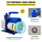 5 CFM 13 HP Single Stage Rotary Vane Vacuum Pump 5 Gallon Chamber Kit HeavyDuty 110V HVAC Air Tool 5