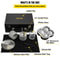 Ice Ball Press Kit Anodized 7075 Aluminum W Silicone Moulds Large Mat Stainless Steel Tong Two Gla 3