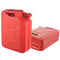 20L Portable Jerry Gas Can with Flexible Spout System, 2PCS Rustproof & Heat-Resistant Steel Fuel Tanks for Cars