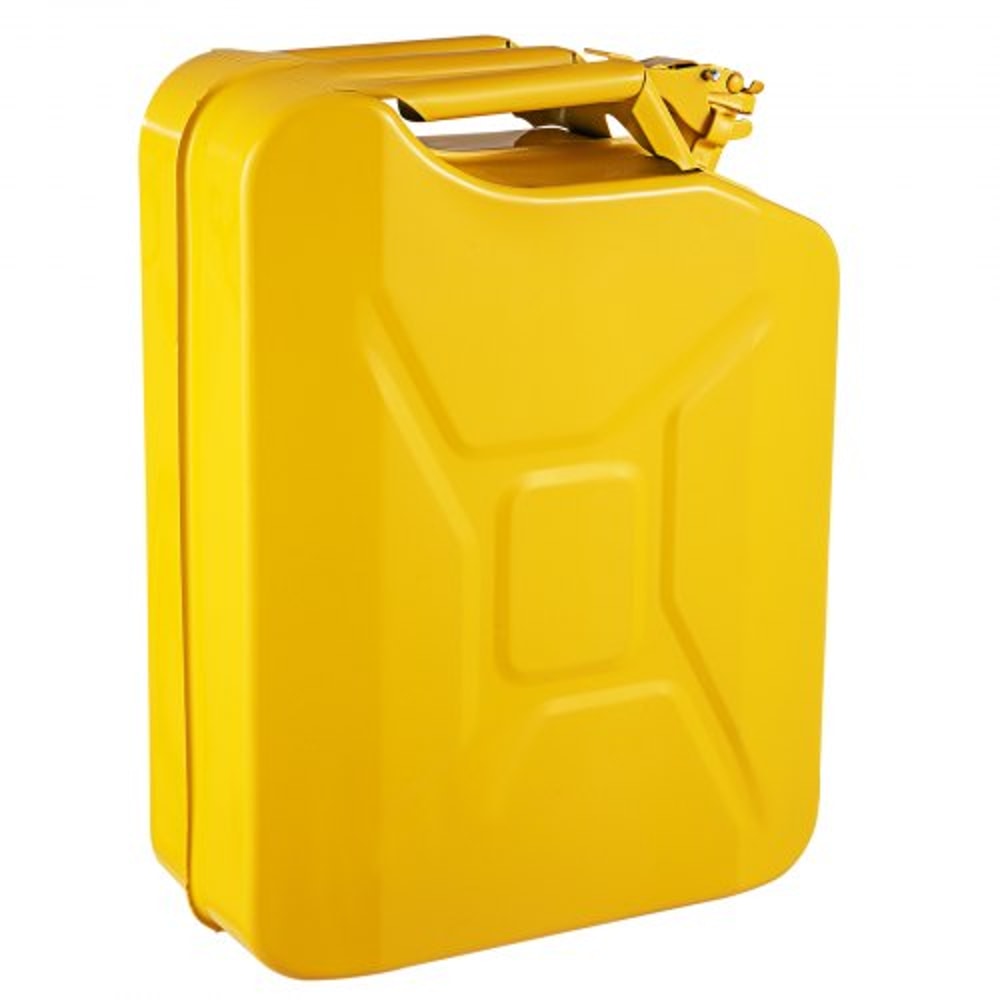 HeavyDuty 20L Jerry Fuel Can Rustproof Yellow Steel Gas Container With Long Flexible Spout For Cars 8