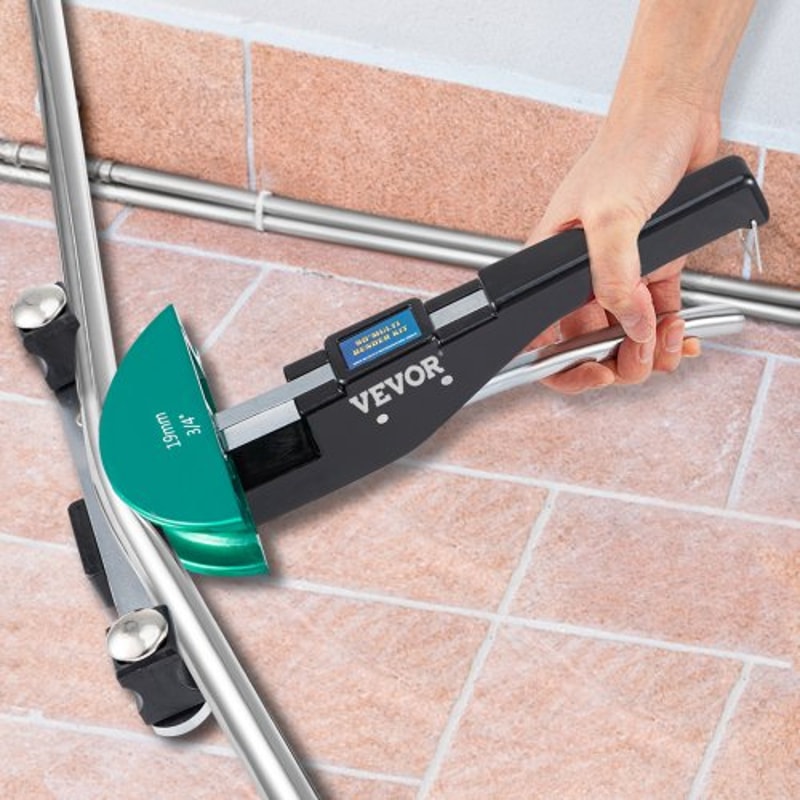 Premium Copper Pipe Bender Kit, Ratcheting Tube Bender with Color Dies, Forward & Reverse Bend for Copper & Aluminum