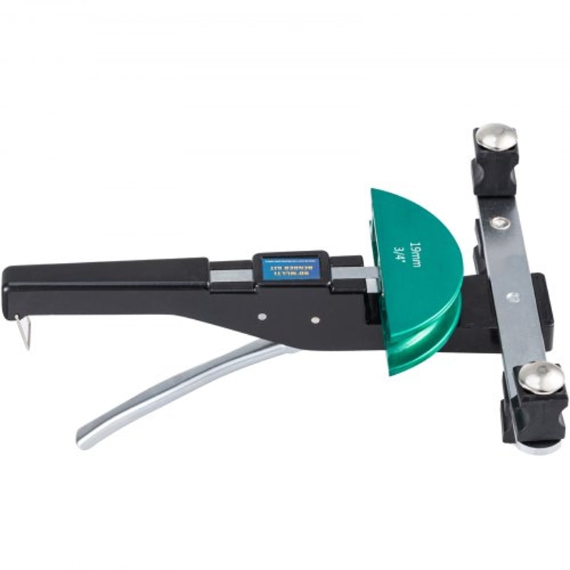 Premium Copper Pipe Bender Kit, Ratcheting Tube Bender with Color Dies, Forward & Reverse Bend for Copper & Aluminum