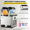 Commercial Slushy Machine Tanks Cups, Stainless Steel Margarita Smoothie Frozen Drink Maker, Perfect for Supermarkets