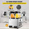 Commercial Slushy Machine Tanks Cups, Stainless Steel Margarita Smoothie Frozen Drink Maker, Perfect for Supermarkets
