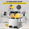 Commercial Slushy Machine Tanks Cups, Stainless Steel Margarita Smoothie Frozen Drink Maker, Perfect for Supermarkets