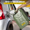 Military-Style Jerry Gas Can, Rustproof Steel Portable Fuel Tank with Bendable Spout for Cars, Trucks, Boats & Outdoor