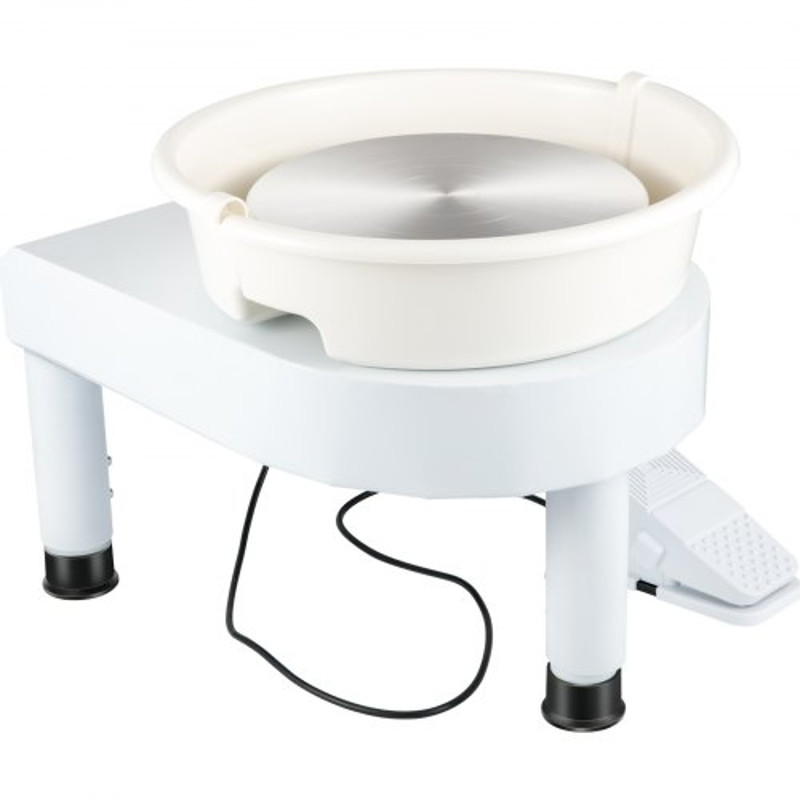 Pottery Wheel Ceramic Wheel Machine Lift Legs, Foot Pedal & DIY Tool Kit, Professional Clay Sculpting Wheel