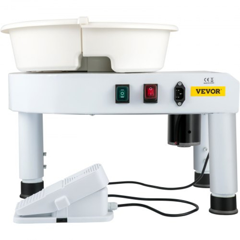 Pottery Wheel Ceramic Wheel Machine Lift Legs, Foot Pedal & DIY Tool Kit, Professional Clay Sculpting Wheel