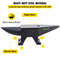 Cast Iron Anvil Single Horn with Large Countertop & Stable Base, High Hardness Round Horn Anvil for Bending, Shaping