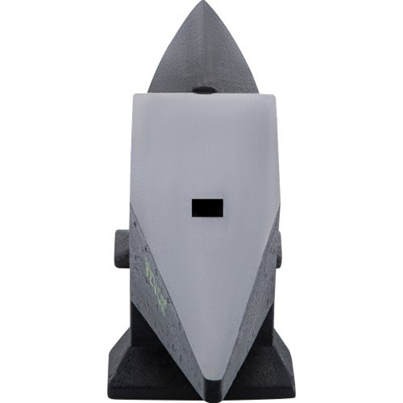 Cast Iron Anvil Single Horn with Large Countertop & Stable Base, High Hardness Round Horn Anvil for Bending, Shaping