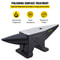 Premium Cast Steel Single Horn Anvil, Rugged Blacksmith Round Horn with Large Flat Countertop & Stable Base