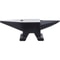 Premium Cast Steel Single Horn Anvil, Rugged Blacksmith Round Horn with Large Flat Countertop & Stable Base