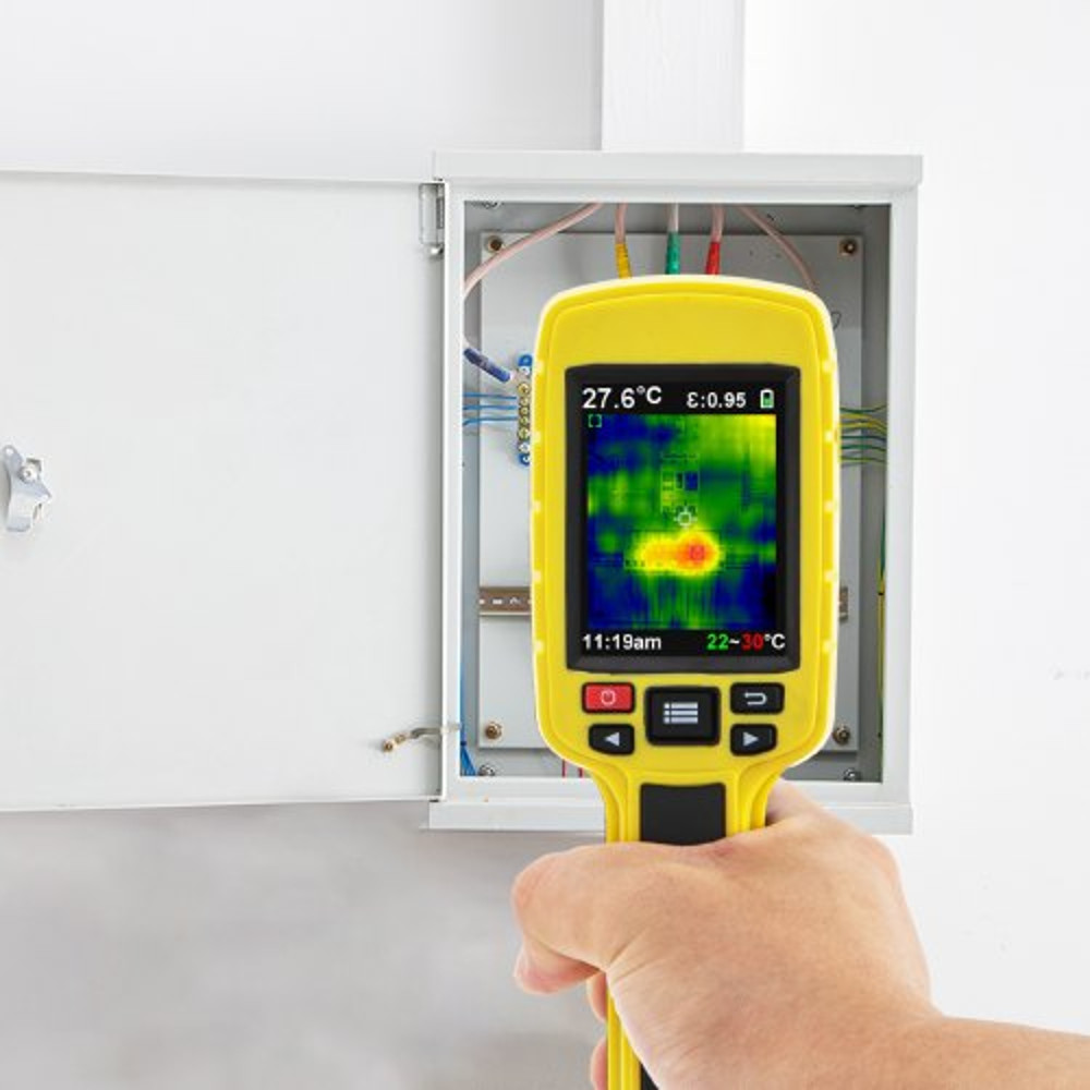 IR Resolution Thermal Imaging Camera with Display, Built-in SD Card & Rechargeable Li-ion Battery