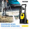 PSI Electric Pressure Washer, Max GPM Power Washer with Hose, Spray Nozzles, Foam Cannon, Portable Cleaner for Patios