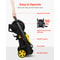 2000PSI 1.76 GPM Power Washer w/ 30 ft Hose, 5 Quick Connect Nozzles & Foam Cannon, Portable Electric Pressure Washer