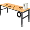 Adjustable Workbench 27136 Height 61 X 20 Hardwood Top 2000 LBS Load Capacity Power Outlets USB Po 1