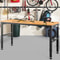 Adjustable Workbench 27136 Height 61 X 20 Hardwood Top 2000 LBS Load Capacity Power Outlets USB Po 0