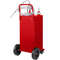 30 Gallon Fuel Caddy Gas Storage Tank With Manual Transfer Pump 4 Wheels Portable GasolineDiesel C 8