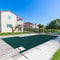 20x38 ft Rectangular Winter Pool Cover with Right Step, High-Strength Mesh PP Material, Triple-Stitched, Rain-Permeable
