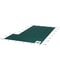 20x38 ft Rectangular Winter Pool Cover with Right Step, High-Strength Mesh PP Material, Triple-Stitched, Rain-Permeable