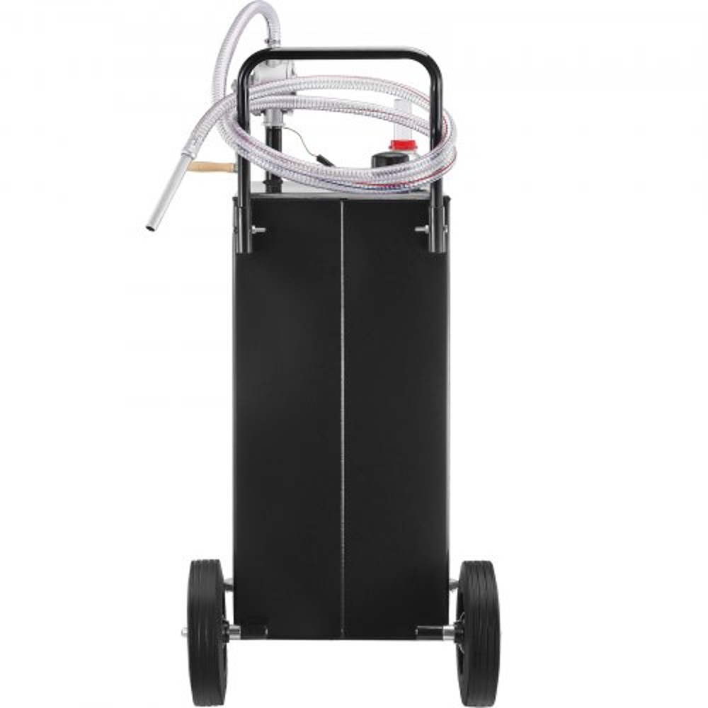 35Gallon Fuel Caddy HeavyDuty Gas Storage Tank W Manual Transfer Pump 4 Wheels Portable DieselGaso 10