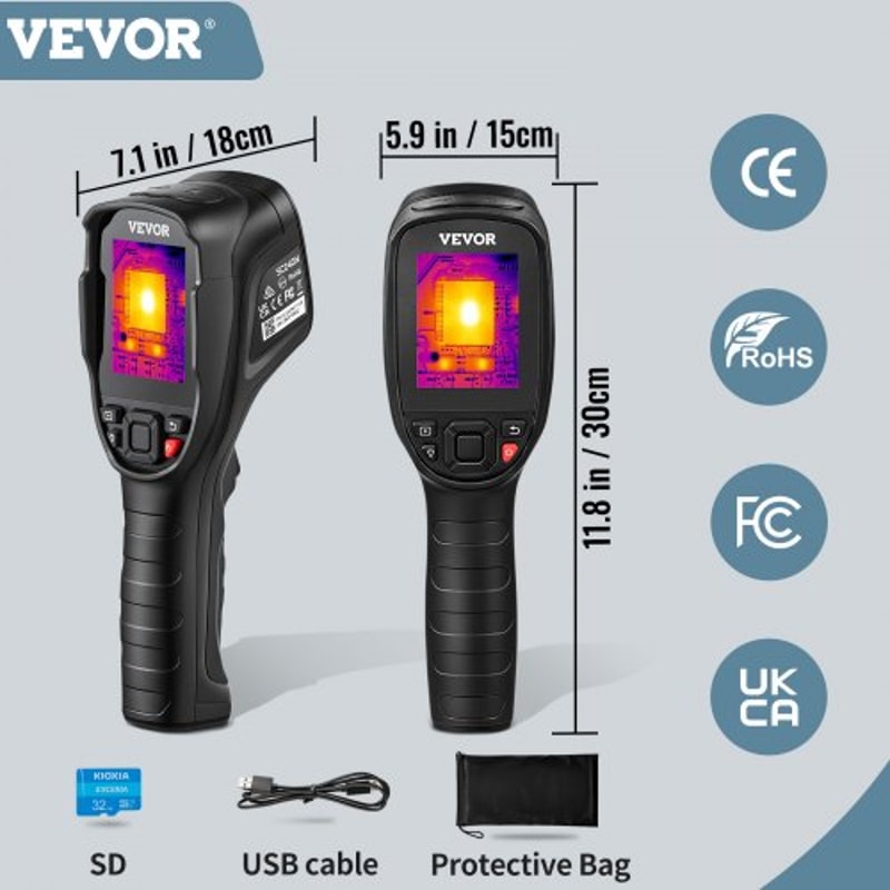 SC240 Thermal Imaging Camera 320x240 Super Resolution 25Hz Refresh Rate 4F To 752F Range 7