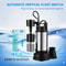 1.5 HP 6000 GPH Submersible Water Pump with Vertical Float Switch, Heavy-Duty Basement Sump Pump for Flooding Areas