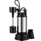 1.5 HP 6000 GPH Submersible Water Pump with Vertical Float Switch, Heavy-Duty Basement Sump Pump for Flooding Areas