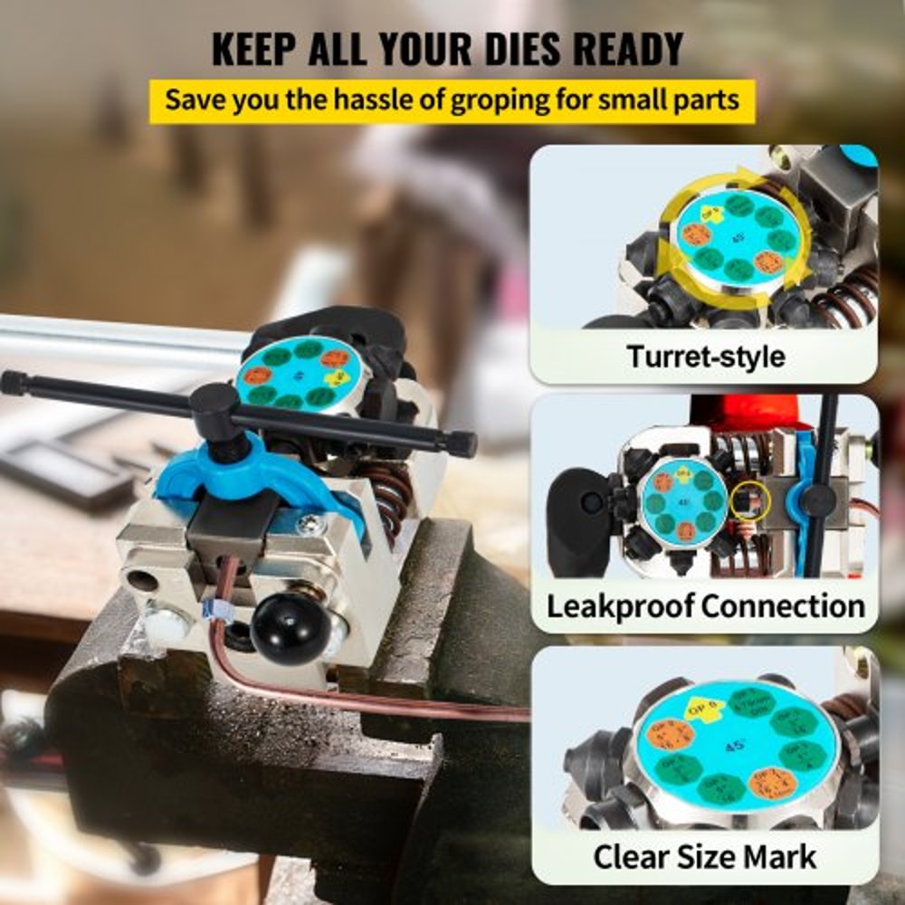 Double Flaring Tool Brake Line Flaring Kit With Single Double And Bubble Flares For Tube Copper Alu 4