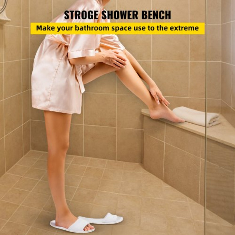 Tile Shower Seat LoadBearing Triangular Bench Ready To Tile Waterproof Shower Corner Seat 2