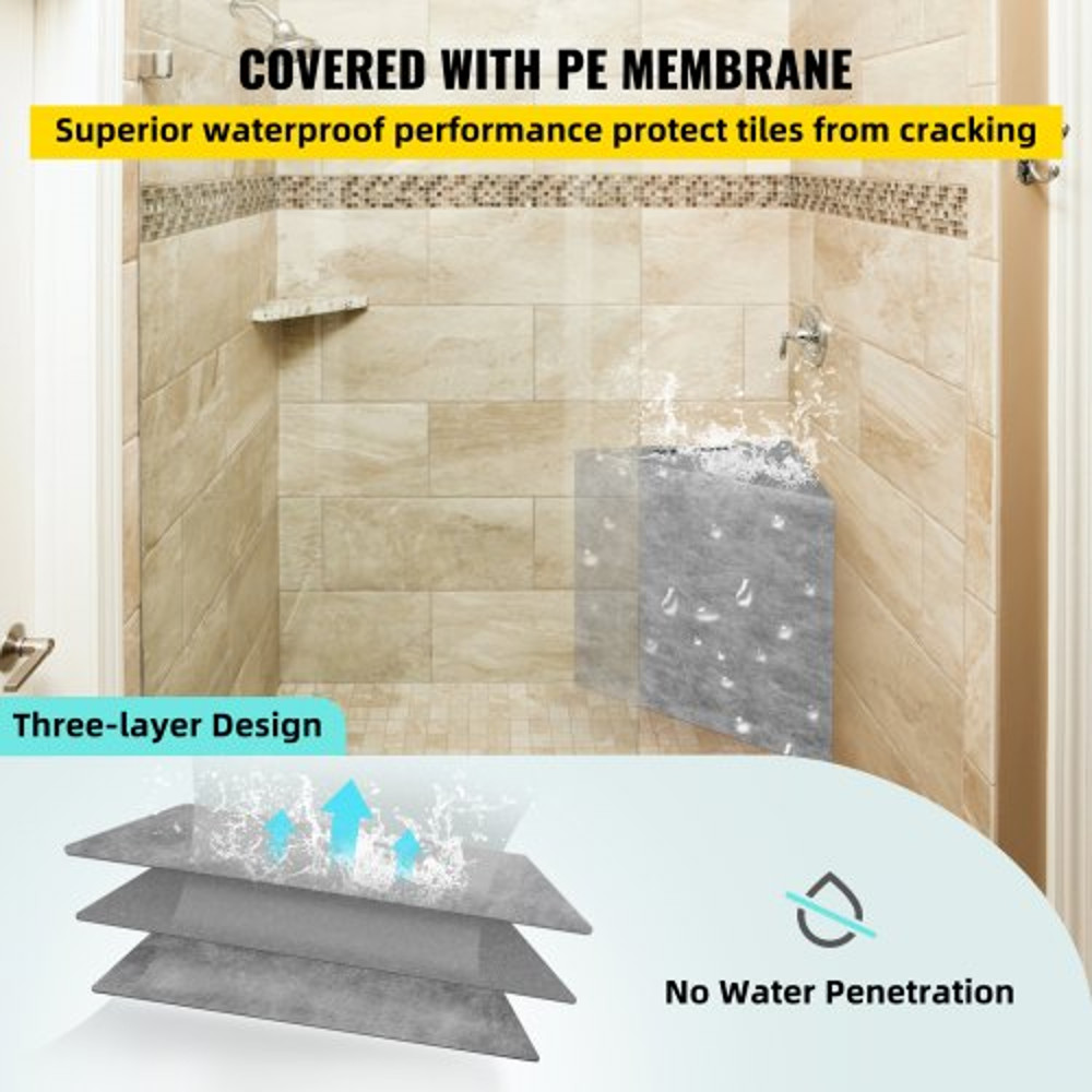 Tile Shower Seat LoadBearing Triangular Bench Ready To Tile Waterproof Shower Corner Seat 4