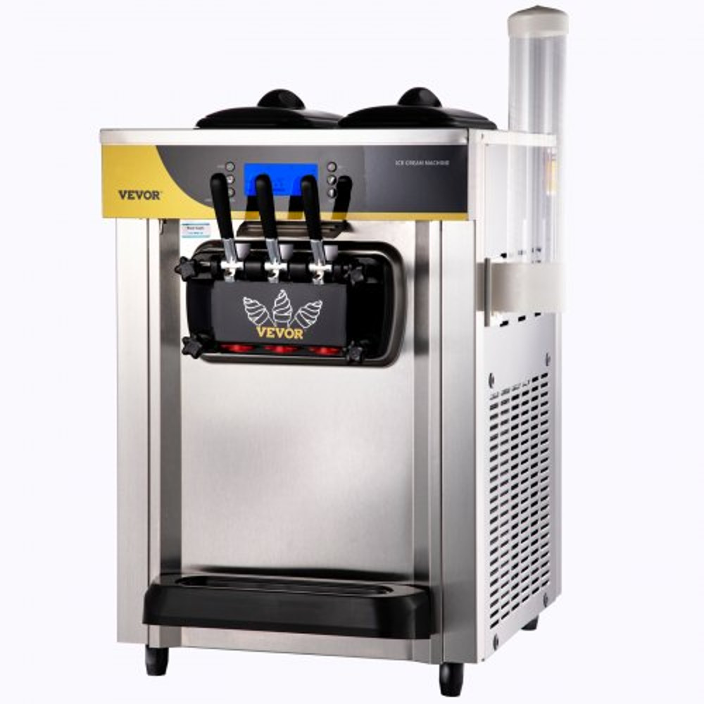 High Yield Commercial Ice Cream Maker, Soft Serve Machine, LCD Panel for Restaurant, Snack Bar, Frozen Yogurt