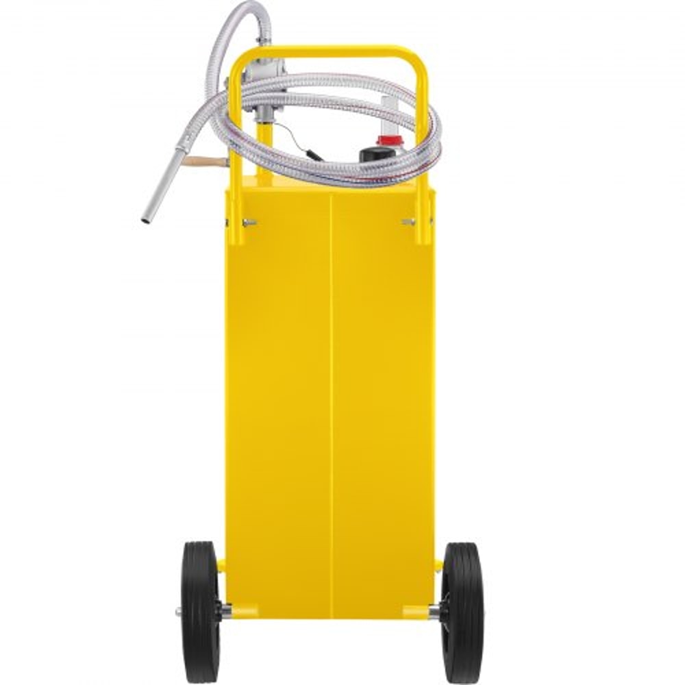 Fuel Caddy Gas Storage Tank With Manuel Transfer Pump And Wheels For Gasoline Diesel Fuel Container 9
