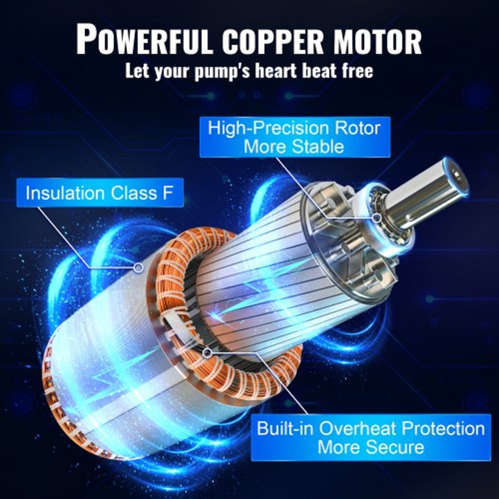 Deep Well Submersible Pump Head Stainless Steel Water Pump With Electric Cord For Industrial 2