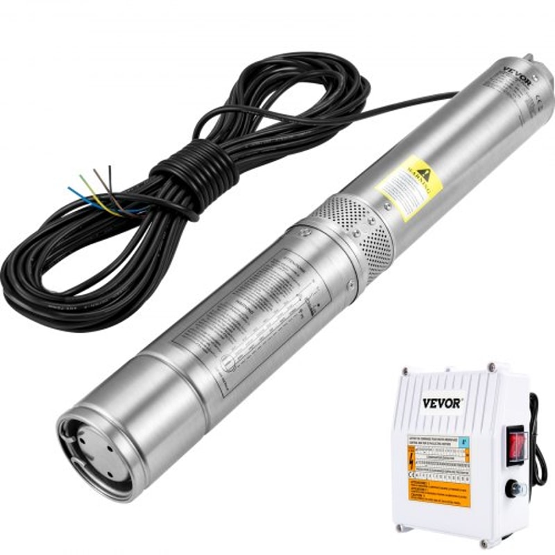 Stainless Steel Deep Well Submersible Pump Head Waterproof With Cord For Irrigation And Home Use 10