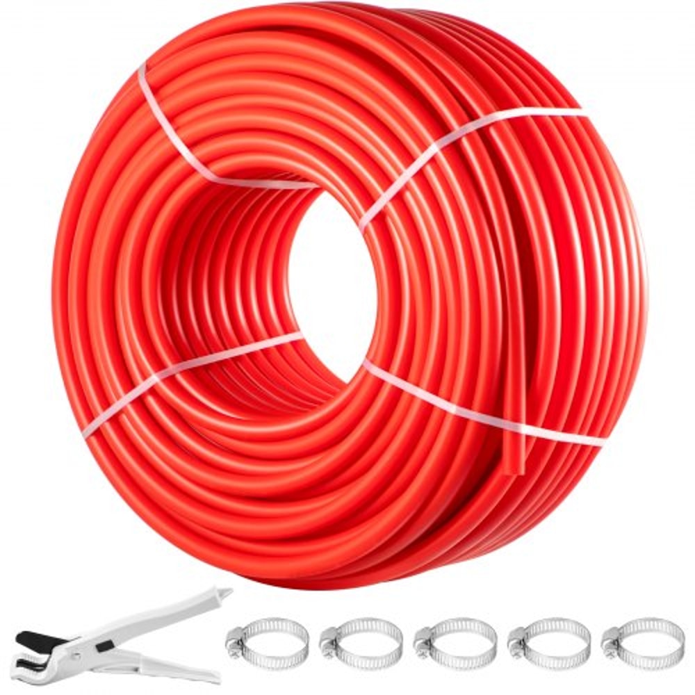 Non Oxygen Barrier Red PEX Pipe PEX Tubing Flexible PEX Water Line For Plumbing Radiant Heating RV 0