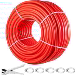 non oxygen barrier red pex pipe, pex tubing flexible pex water line for plumbing radiant heating rv sewer hose