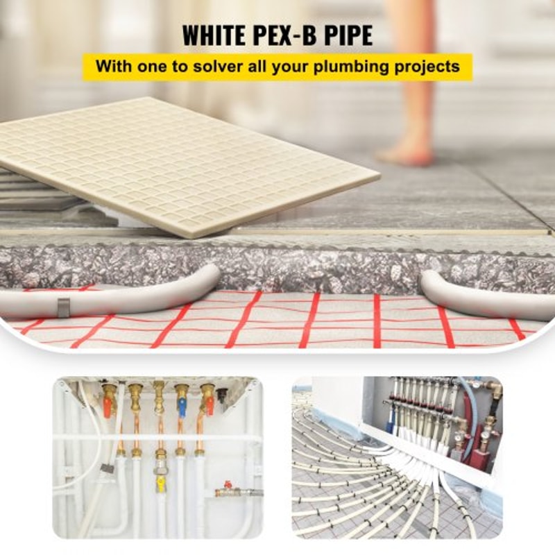 Flexible PEX Water Line Non Oxygen Barrier PEXB Pipe For Radiant Heating Plumbing And RV Sewer Hose 1