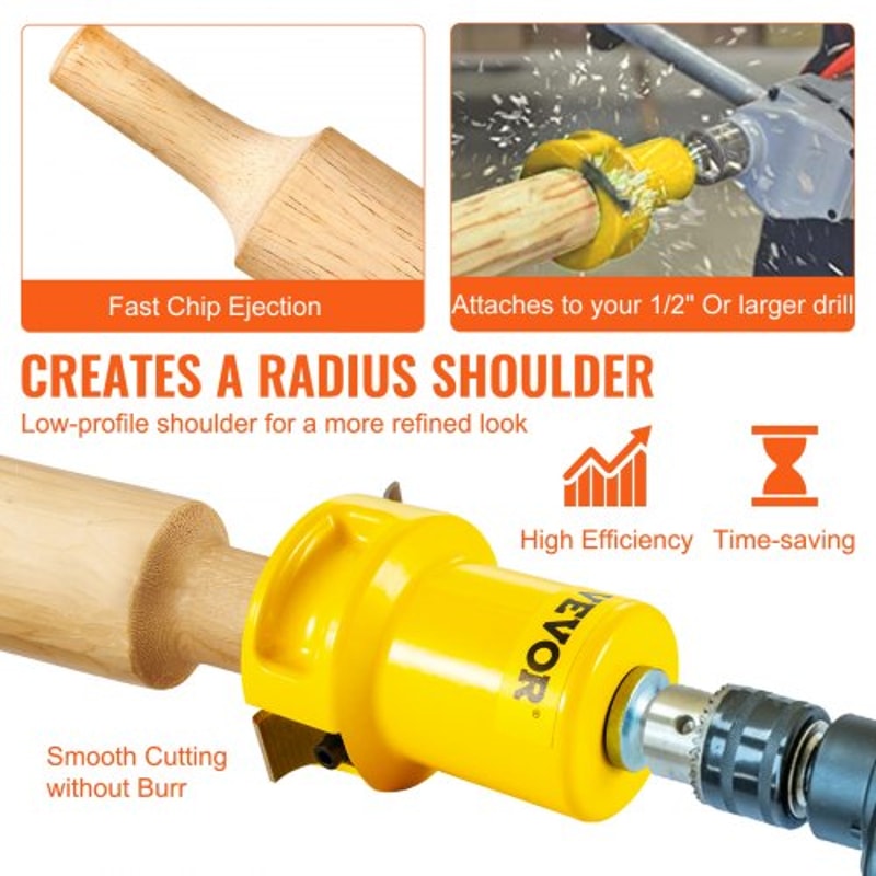 DIY Log Furniture Tenon Cutter With Dual Blades Commercial Grade Aluminum Steel Cutter Beginner Too 6