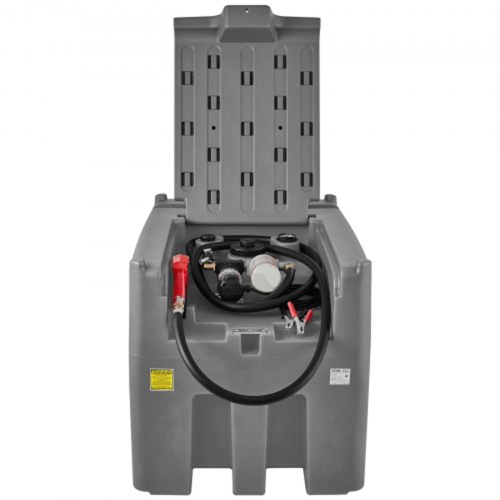 Diesel Fuel Tank Transfer Pump With Hose Gray PE Portable Tank For Easy Fuel Transportation 9