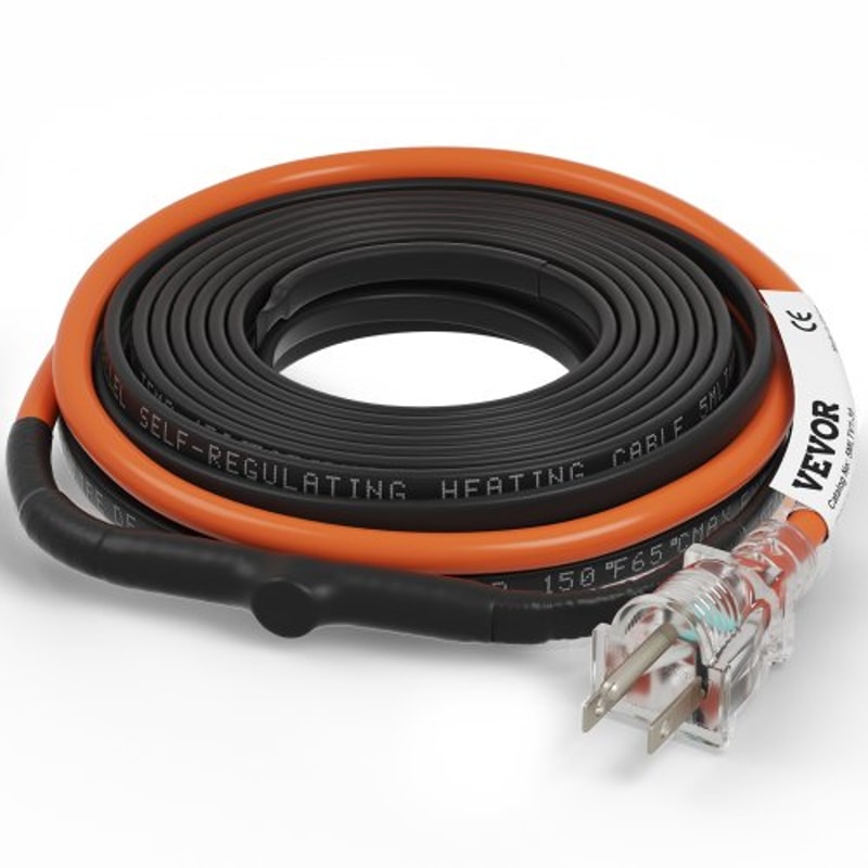 SelfRegulating Pipe Heating Cable Heat Tape Protects Metal And Plastic Pipes From Freezing 0