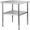 Stainless Steel Work Table Heavy Duty Metal Adjustable Undershelf Feet Commercial Prep Table 0