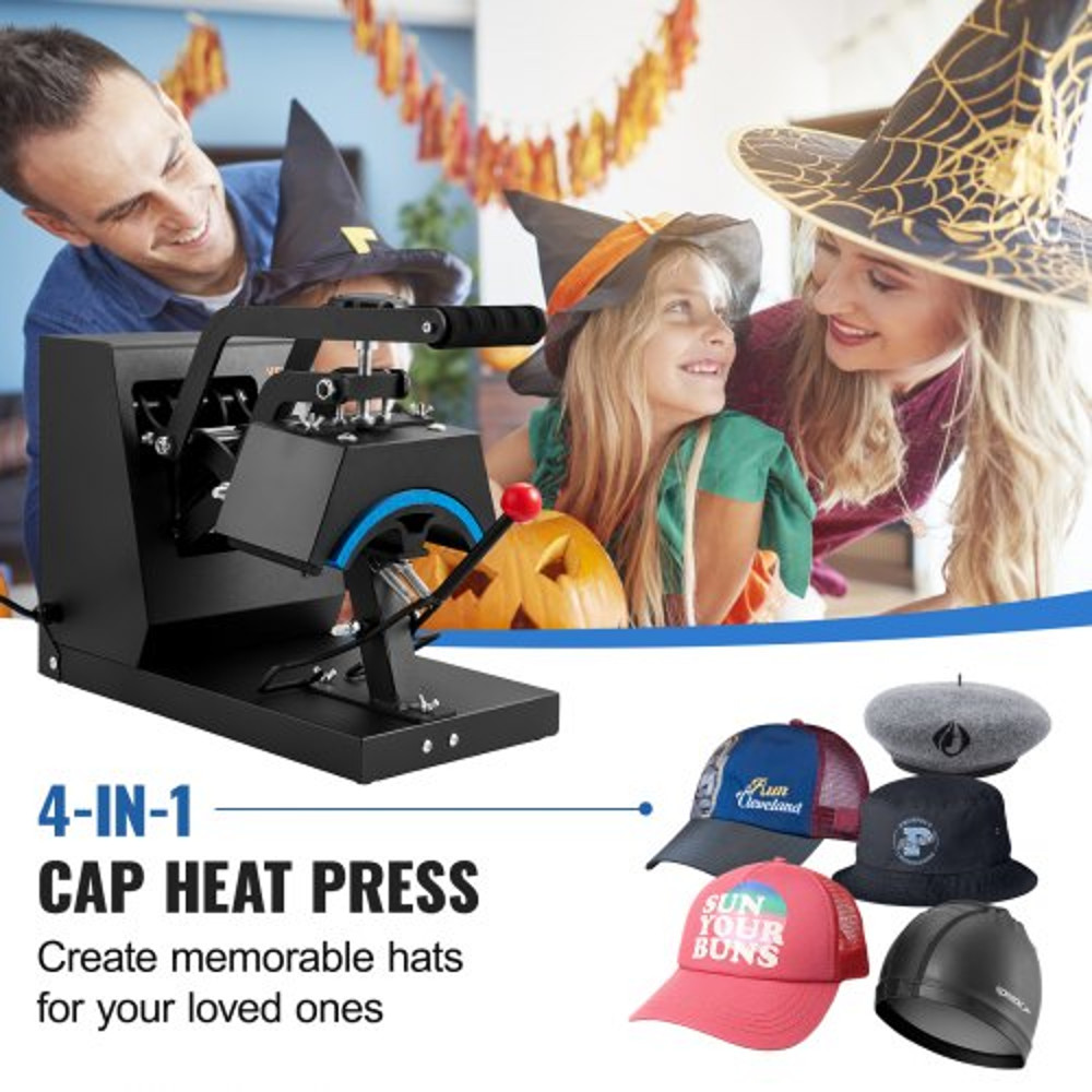 Hat Heat Press Machine With Heating Pads Digital Timer Temperature Control And Large Plate 1