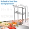 Heavy Duty Stainless Steel Prep Table Adjustable Undershelf 600lbs Load Capacity For Kitchen Restau 6