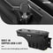 Lockable Lid Truck Bed Storage Box Black Waterproof ABS Wheel Well Tool Box Compatible 5